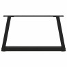 Pieds de table basse en forme de V, 2 pièces, noir, 70 x (30-31,3) cm, acier 568520568520