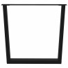 Pieds de table à manger en V 3 pièces Noir 80 x (72-73,3) cm Acier 568521568521