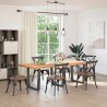 Pieds de table à manger en forme de V, 3 pièces, anthracite, 80 x (72-73,3) cm, acier 568522568522