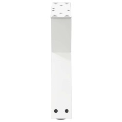 Pieds de table basse 2 pièces Blanc 30 x (30-31,3) cm Acier 568523568523