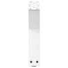 Pieds de table basse 2 pièces Blanc 30 x (30-31,3) cm Acier 568523568523