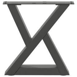 Pieds de table basse 2 pièces Anthracite 30 x (30-31,3) cm Acier 568525568525