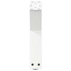 Pieds de table basse 2 pièces Blanc 40 x (30-31,3) cm Acier 568528568528