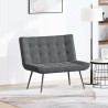 Banc gris foncé 110x74x84 cm velours 568531568531