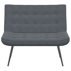 Banc gris foncé 110x74x84 cm velours 568531568531