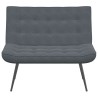 Banc gris foncé 110x74x84 cm velours 568531568531