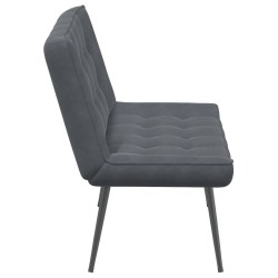 Banc gris foncé 110x74x84 cm velours 568531568531