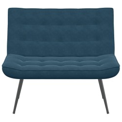 Banc bleu 110x74x84 cm velours 568534568534