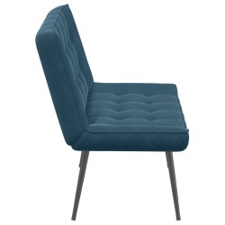 Banc bleu 110x74x84 cm velours 568534568534