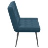Banc bleu 110x74x84 cm velours 568534568534