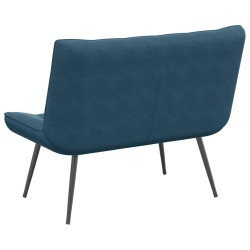 Banc bleu 110x74x84 cm velours 568534568534