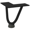 Pieds en épingle à cheveux pour table basse 4 pièces Noir 10 cm Acier massif 568537568537