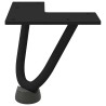 Pieds en épingle à cheveux pour table basse 4 pièces Noir 10 cm Acier massif 568537568537