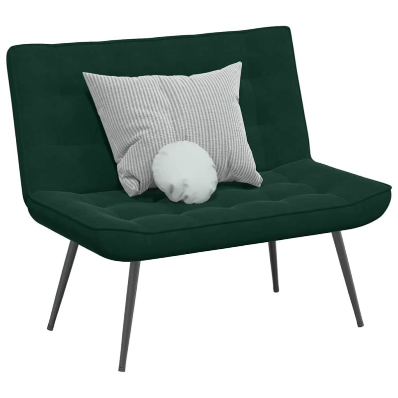 Banc gris foncé 110x74x84 cm velours 568539568539