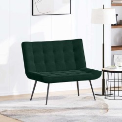 Banc gris foncé 110x74x84 cm velours 568539568539