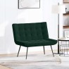 Banc gris foncé 110x74x84 cm velours 568539568539