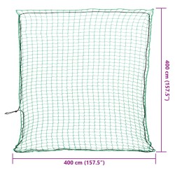 Filet pour remorque avec corde élastique vert 4x4 m PP 568543568543