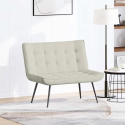 Banc crème 110x74x84 cm velours 568545568545