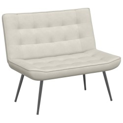 Banc crème 110x74x84 cm velours 568545568545