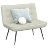 Banc crème 110x74x84 cm velours 568545568545