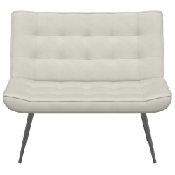 Banc crème 110x74x84 cm velours 568545568545