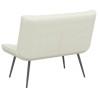 Banc crème 110x74x84 cm velours 568545568545