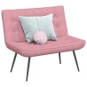 Banc rose 110x74x84 cm velours 568548568548