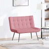 Banc rose 110x74x84 cm velours 568548568548