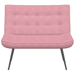 Banc rose 110x74x84 cm velours 568548568548