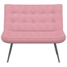 Banc rose 110x74x84 cm velours 568548568548