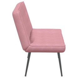 Banc rose 110x74x84 cm velours 568548568548