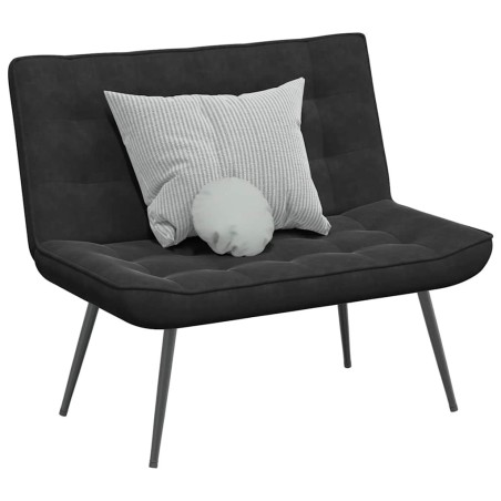 Banc noir 110x74x84 cm velours 568549568549