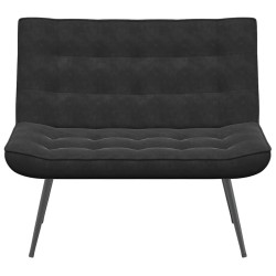 Banc noir 110x74x84 cm velours 568549568549