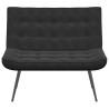Banc noir 110x74x84 cm velours 568549568549
