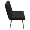 Banc noir 110x74x84 cm velours 568549568549