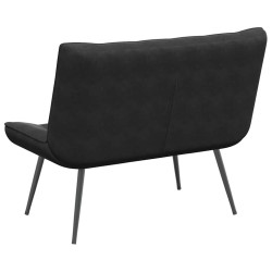 Banc noir 110x74x84 cm velours 568549568549