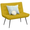 Banc jaune 110x74x84 cm velours 568550568550