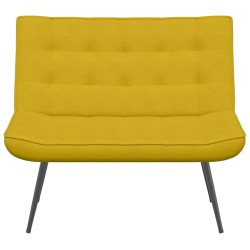 Banc jaune 110x74x84 cm velours 568550568550
