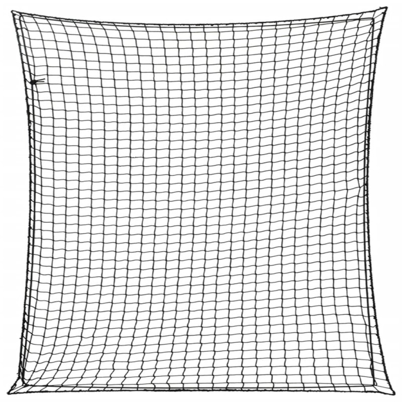 Filet pour remorque avec corde élastique noir 4x4 m PP 568552568552