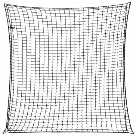 Filet pour remorque avec corde élastique noir 4x4 m PP 568552568552