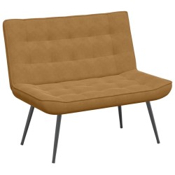 Banc marron 110x74x84 cm velours 568557568557