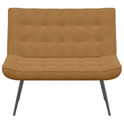 Banc marron 110x74x84 cm velours 568557568557