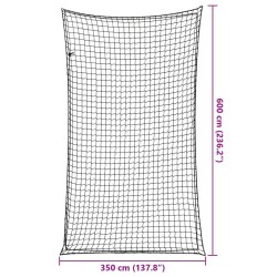 Filet pour remorque avec corde élastique noir 6x3,5 m PP 568559568559