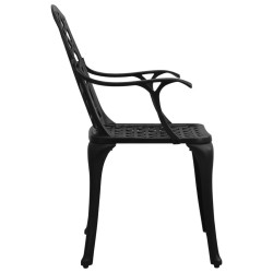 Chaises de jardin lot de 4 Aluminium coulé Noir 568560568560