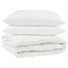 Couette avec oreiller 3 pcs Blanc Microfibre 568567568567