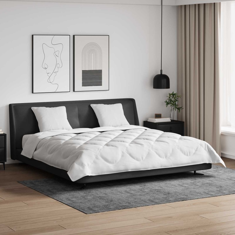 Couette avec oreiller 3 pcs Blanc Microfibre 568574568574