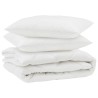 Couette avec oreiller 3 pcs Blanc Microfibre 568584568584
