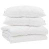 Couette avec oreiller 3 pcs Blanc Microfibre 568597568597
