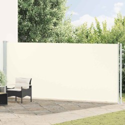Auvent latéral rétractable de patio 180x600 cm Crème 568618568618