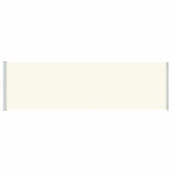Auvent latéral rétractable de patio 180x600 cm Crème 568618568618